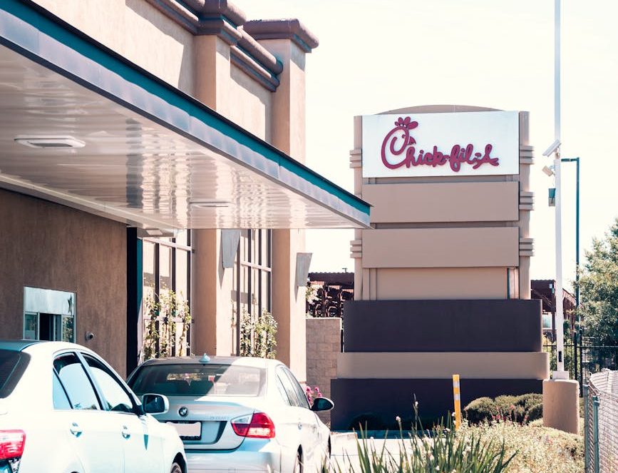 cars parked near shopping mall